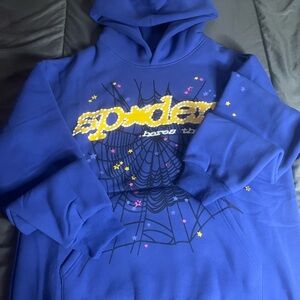 Spyder Men's Blue Graphic Hoodie